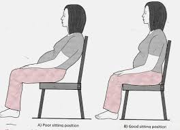 pregnancy sitting posture